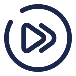 Rewind Forward Circle SVG Icon